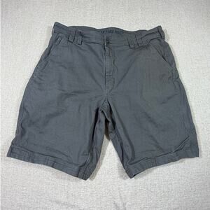 Duluth Trading Men's 40 Gray Flex Firehose Relaxed Fit Work Cargo Shorts Outdoor